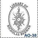 Sello de estampado de libros personalizado
