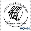 Sello de estampado de libros personalizado