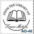 Sello de estampado de libros personalizado