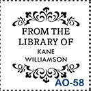 Sello de estampado de libros personalizado