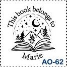 Sello de estampado de libros personalizado