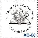 Sello de estampado de libros personalizado