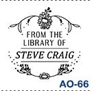 Sello de estampado de libros personalizado