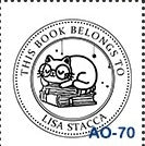Sello de estampado de libros personalizado