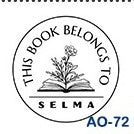 Sello de estampado de libros personalizado
