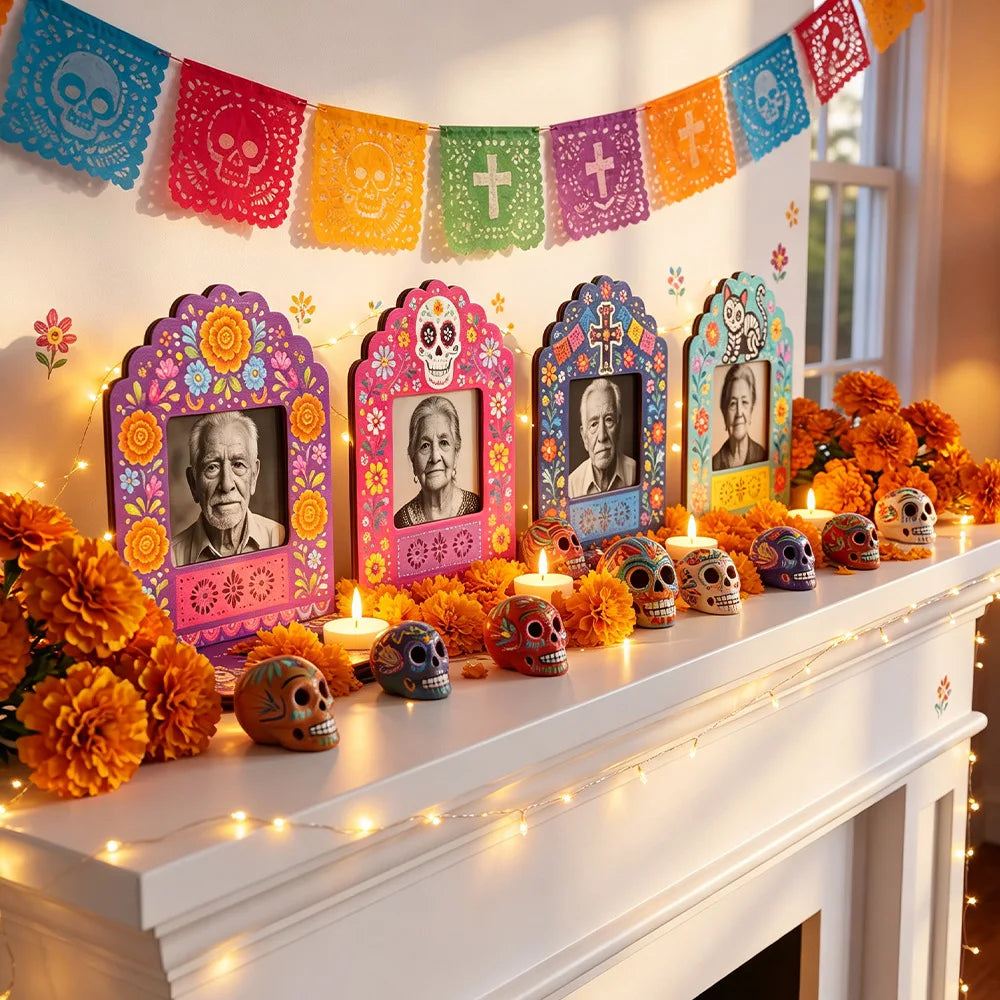 Caja de Sombra para Altar Día de los Muertos - detalle