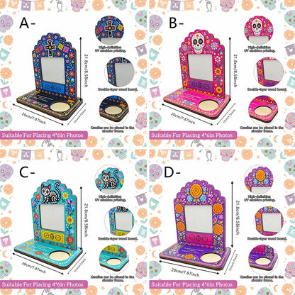 Caja de Sombra para Altar Día de los Muertos - ambientada