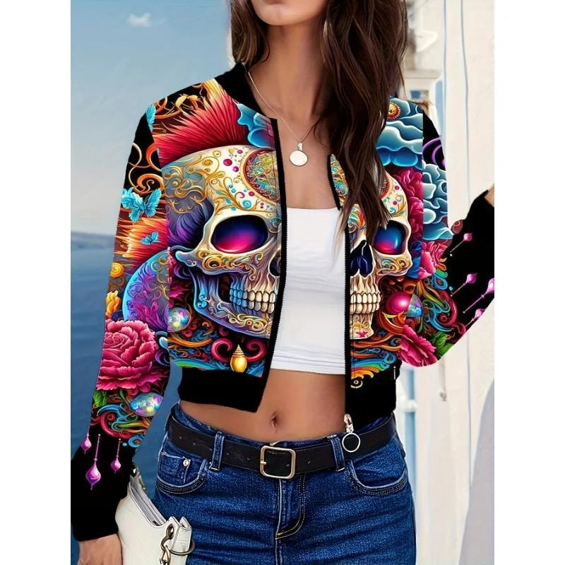 Chaqueta Halloween calavera - detalle