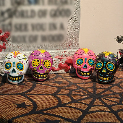 Estatua de calavera decorativa Día de los Muertos