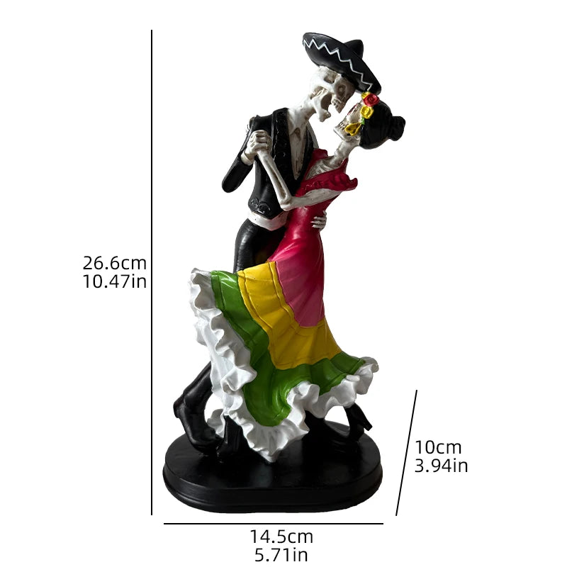 Estatua Esqueleto Bailárin Día de los Muertos
