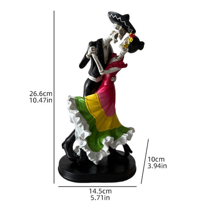 Estatua Esqueleto Bailárin Día de los Muertos