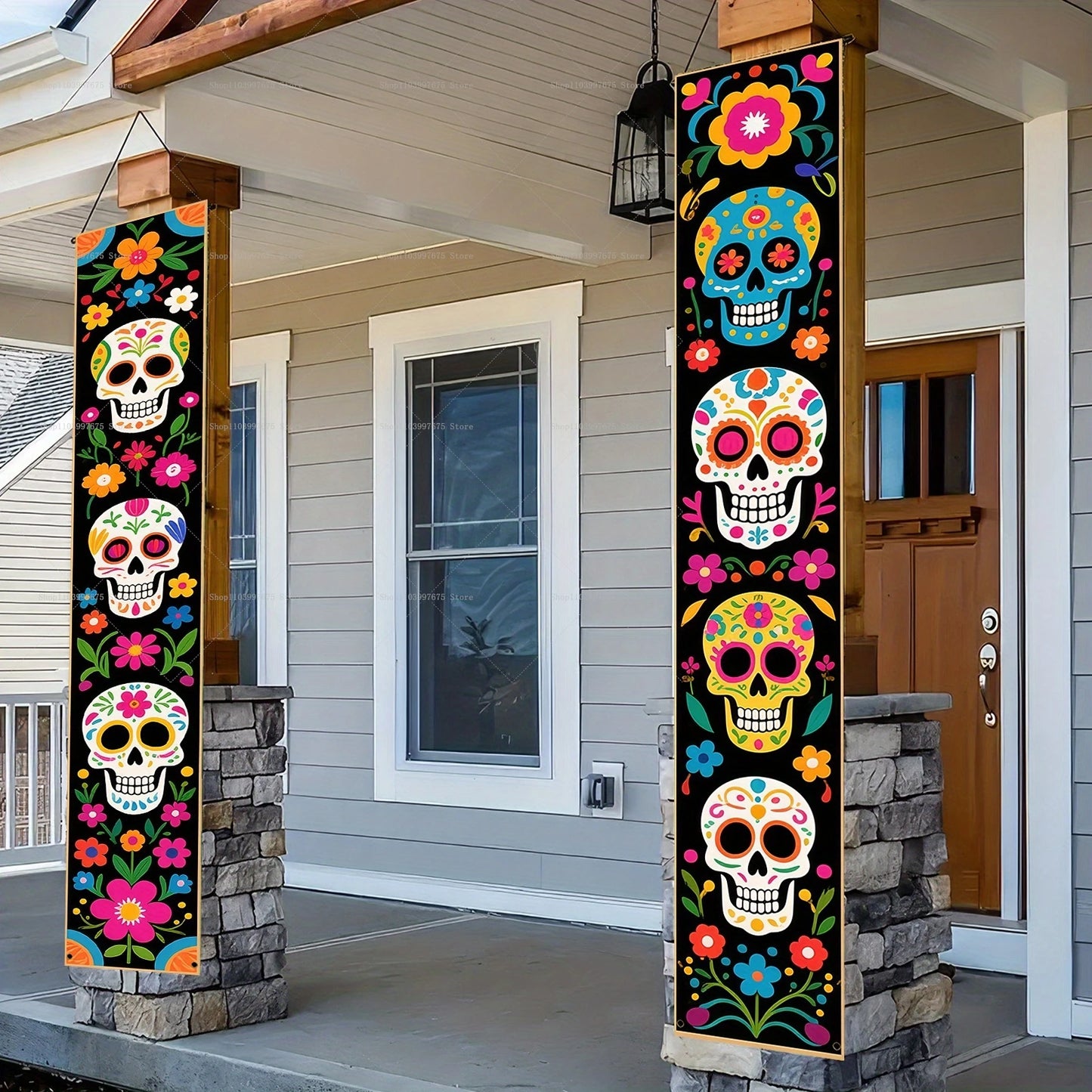Pancarta de Tela Coplas Día de los Muertos