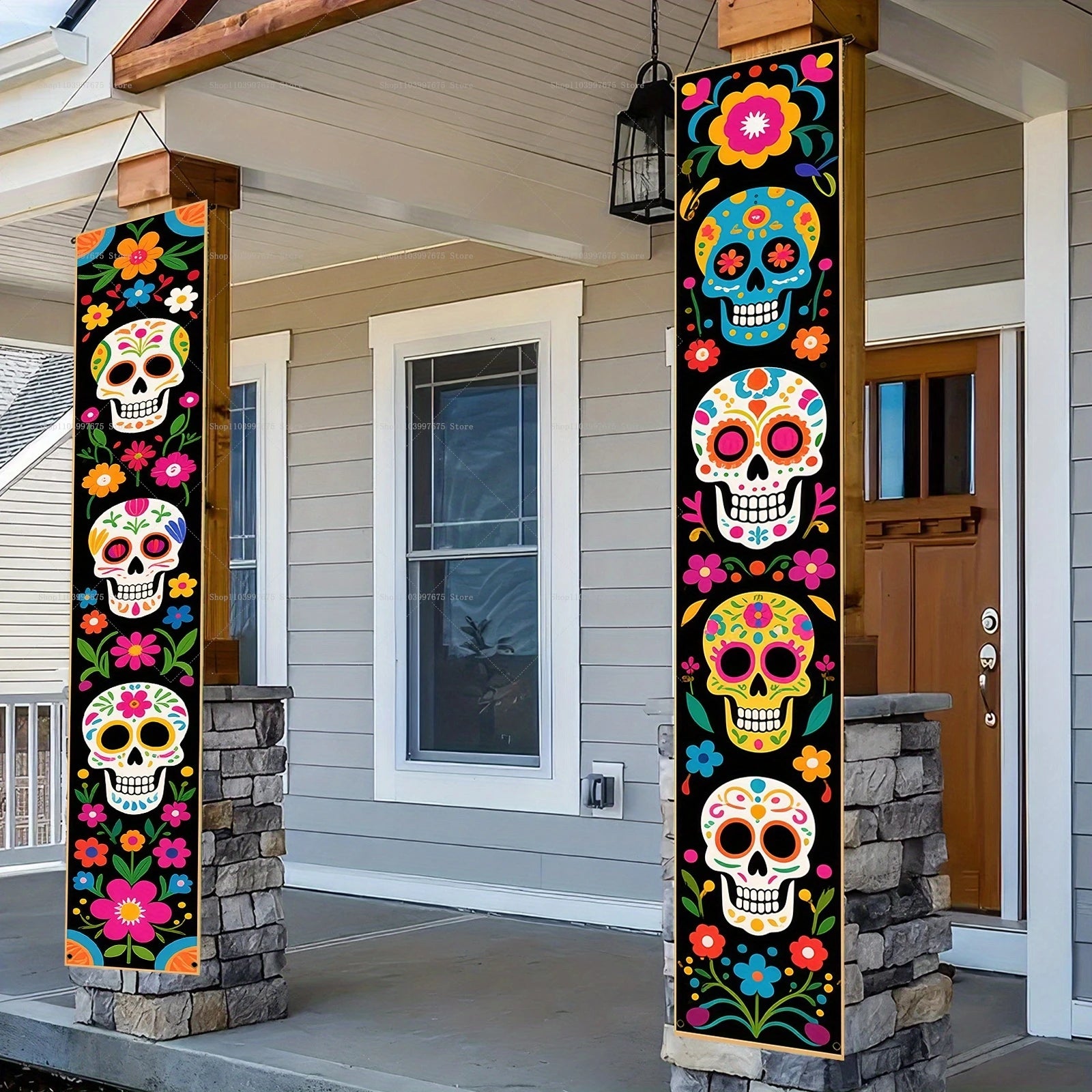 Pancarta de Tela Coplas Día de los Muertos