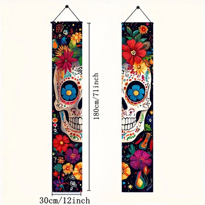 Pancarta Señal Mexicana Día de los Muertos