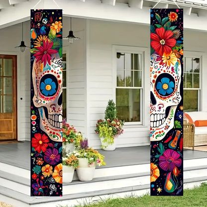 Pancarta Señal Mexicana Día de los Muertos