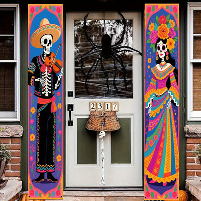 Pancartas Colgantes Calaveras de Azúcar Día de los Muertos