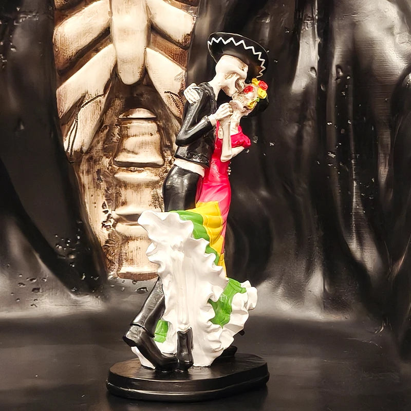 Estatua Esqueleto Bailárin Día de los Muertos
