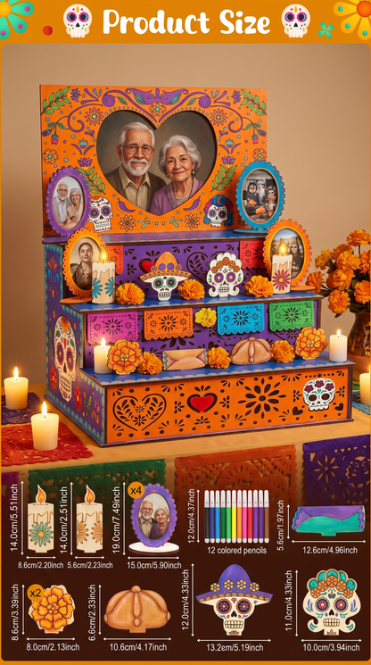 Altar de Madera Grande 1 x 1,70 m — Día de los Muertos