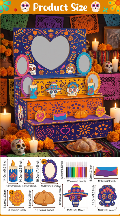 Altar de Madera Grande 1 x 1,70 m — Día de los Muertos
