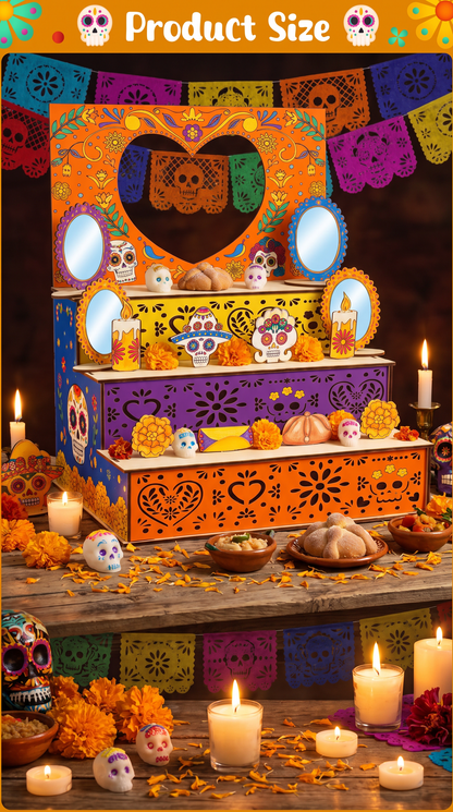 Altar GRANDE de Ofrenda 80*80*1.70 - Día de los Muertos