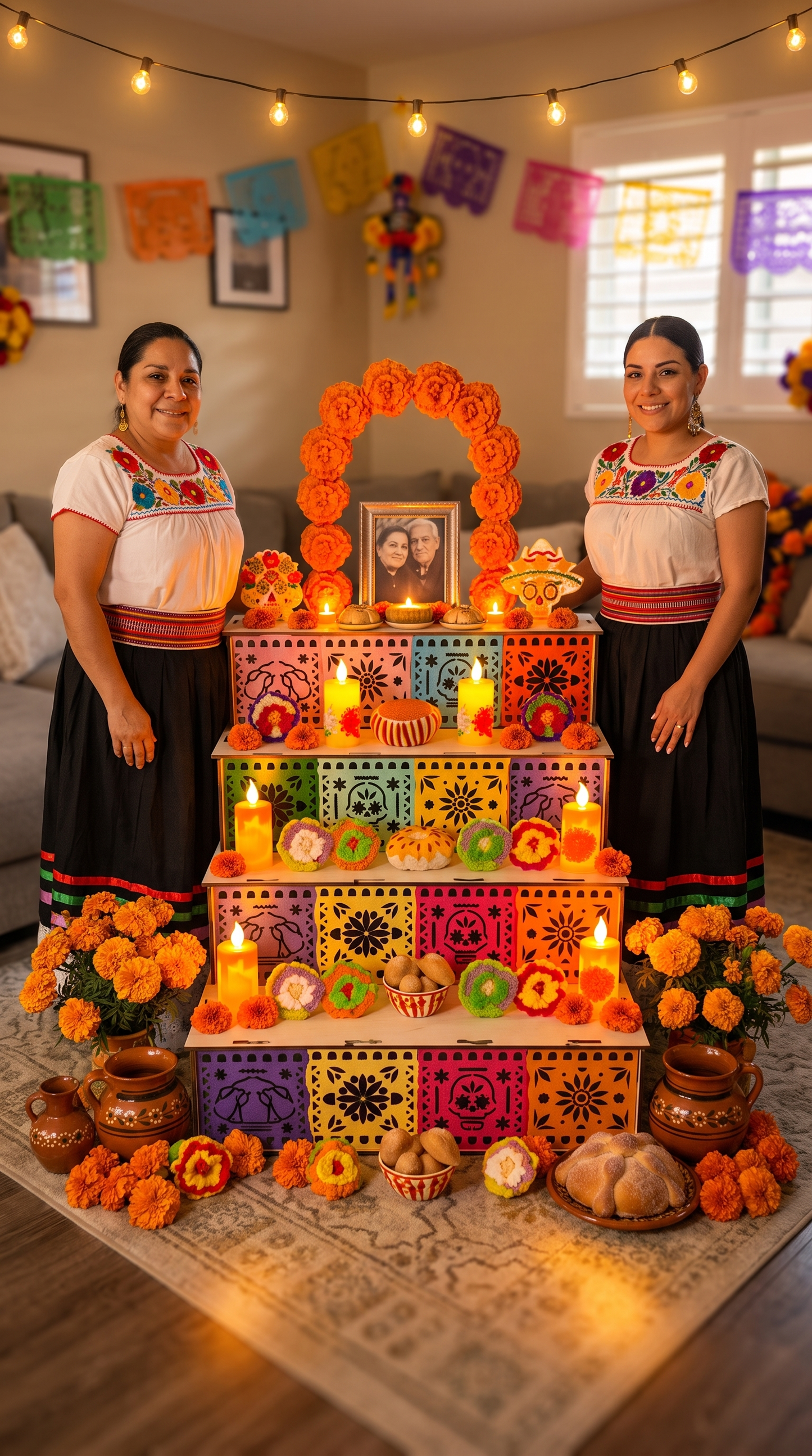 Altar GRANDE de Ofrenda 80*80*1.70 - Día de los Muertos