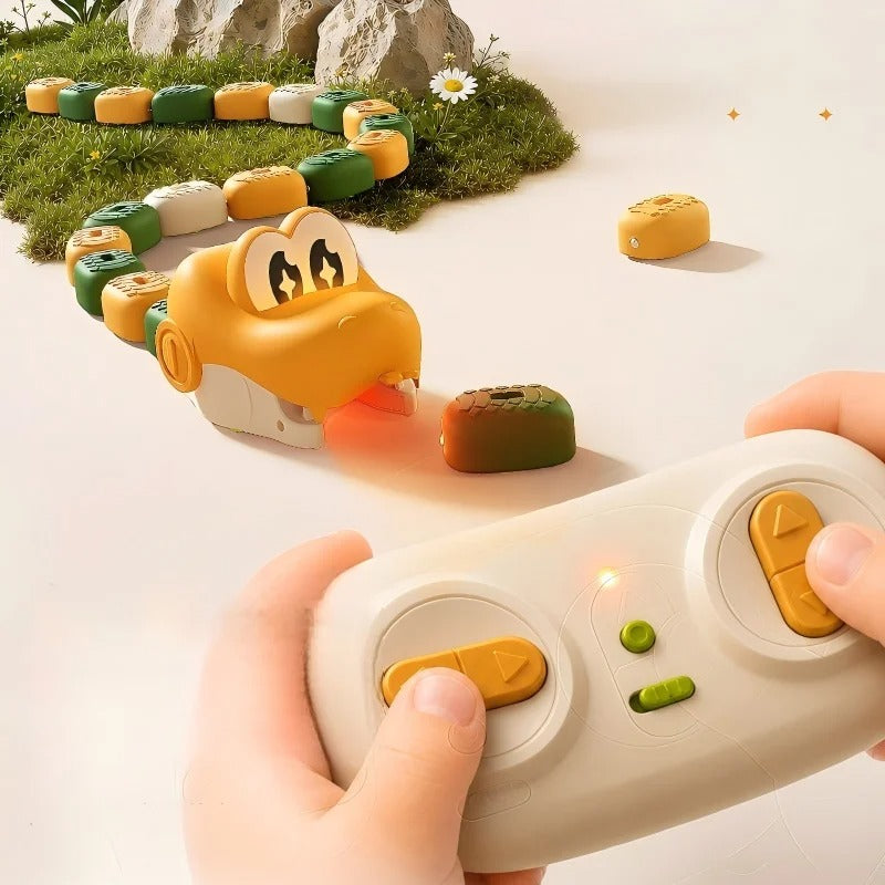 Coche Magnético RC Serpiente Greedy para 2 Jugadores, Juguete Interactivo de Batalla con Granos de Energía, Coche de Control Remoto Recargable para Niños, Regalo